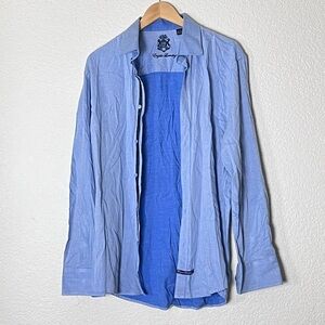 English Laundry | Blue long sleeve button down dress shirt size large